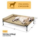 Veehoo Elevated Dog Bed with Waterproof Bolster
