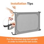 Elevated Waterproof Dog Bed for Large Dogs