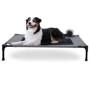 K&H Elevated Dog Cot for Large Dogs - Gray