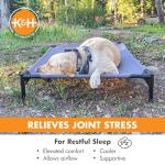 K&H Elevated Dog Cot for Large Dogs - Gray