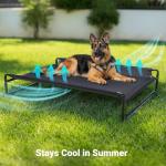 Veehoo Elevated Cooling Dog Bed for Large Dogs