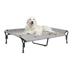 Veehoo XL Cooling Elevated Dog Bed with Guardrail