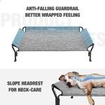 Veehoo XL Cooling Elevated Dog Bed with Guardrail