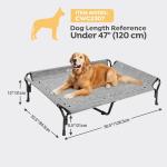 Veehoo XL Cooling Elevated Dog Bed with Guardrail