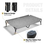 Veehoo XL Cooling Elevated Dog Bed with Guardrail