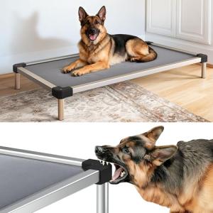 Chew-Proof Elevated Dog Bed for Large Dogs