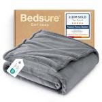 Bedsure Fleece Throw Blanket for Dogs - Grey 50x60