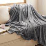 Bedsure Fleece Throw Blanket for Dogs - Grey 50x60