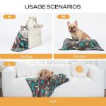 Fluffy Fleece Pet Blanket - Paw Print Throw