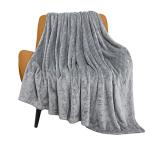 Super Soft Fleece Dog Blanket - Light Grey