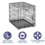 24-Inch Folding Dog Crate with Divider & Tray
