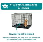 MidWest Two-Door Folding Dog Crate with Divider