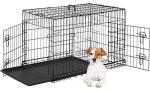 FDW 24" Folding Dog Crate for Small Dogs