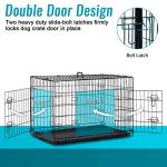 FDW 24" Folding Dog Crate for Small Dogs