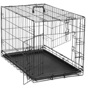 DUMOS 36-Inch Double Door Dog Crate