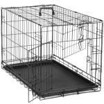DUMOS 36-Inch Double Door Dog Crate