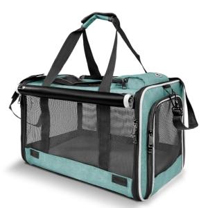 GAPZER Softshell Small Dog Carrier Bag Teal