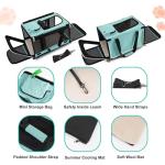 GAPZER Softshell Small Dog Carrier Bag Teal