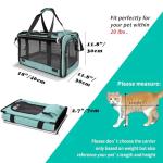 GAPZER Softshell Small Dog Carrier Bag Teal
