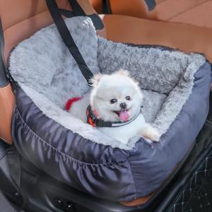 Comfy Dog Car Seat for Small Dogs, Grey