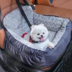 Comfy Dog Car Seat for Small Dogs, Grey