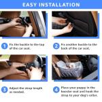 Comfy Dog Car Seat for Small Dogs, Grey