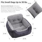 Comfy Dog Car Seat for Small Dogs, Grey