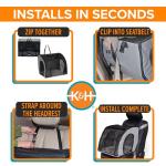 K&H Enclosed Soft Dog Car Seat Carrier