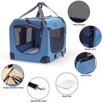 Portable Collapsible Dog Crate with Blanket & Bowl
