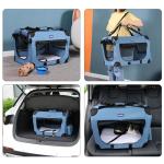 Portable Collapsible Dog Crate with Blanket & Bowl