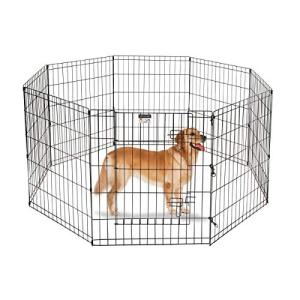 Foldable Metal Dog Playpen with 8 Panels