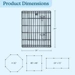 Foldable Metal Dog Playpen with 8 Panels