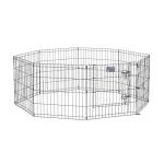 Folding Metal Dog Playpen - 16 Sq Ft Space
