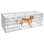 Foldable Metal Puppy Playpen with 8 Panels