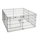 Foldable Metal Puppy Playpen with 8 Panels