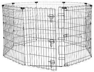 Foldable Octagonal Metal Dog Playpen - Medium