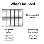 Folding Metal Dog Exercise Pen - 16 Sq Ft