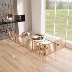 YOCAN Wooden Freestanding Dog Gate - 6 Panels