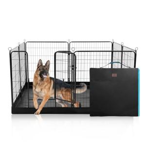 Dog Playpen with Storage Bag - 8 Panels