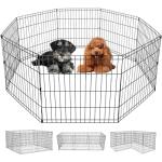 24-Inch 8-Panel Dog Playpen - Indoor/Outdoor Fence