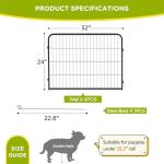 Heavy Duty Dog Playpen Extender - 24 Inch Panels