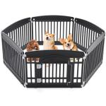 Expandable 6-Panel Dog Playpen for Indoor/Outdoor Use