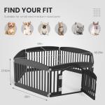 Expandable 6-Panel Dog Playpen for Indoor/Outdoor Use