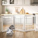 Extra Wide Dog Gate - Freestanding, Foldable 3 Panels
