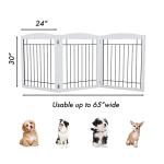 Extra Wide Dog Gate - Freestanding, Foldable 3 Panels