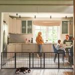 Extra Wide Adjustable Dog Gate for Indoor Use