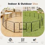 Heavy-Duty Iron Dog Playpen - 8 Panels