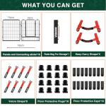 VISCOO Portable 16-Panel Dog Playpen with Gate