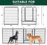 VISCOO Portable 16-Panel Dog Playpen with Gate