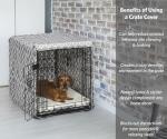 Medium Dog Crate Cover with Teflon Fabric Protector